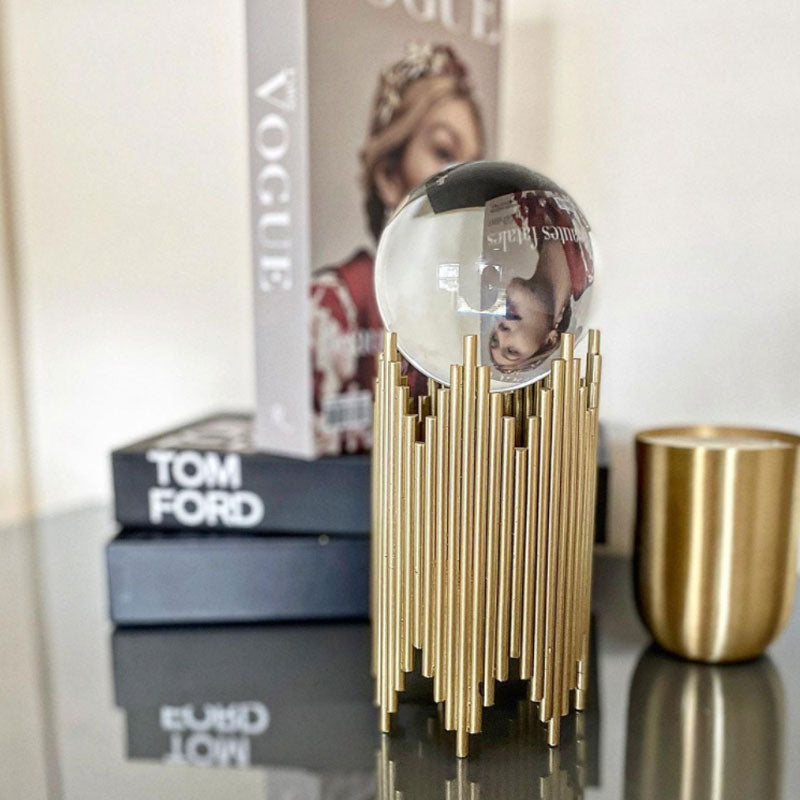 Luxe Glass Ball Gold Ornament