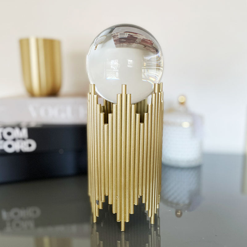 Luxe Glass Ball Gold Ornament