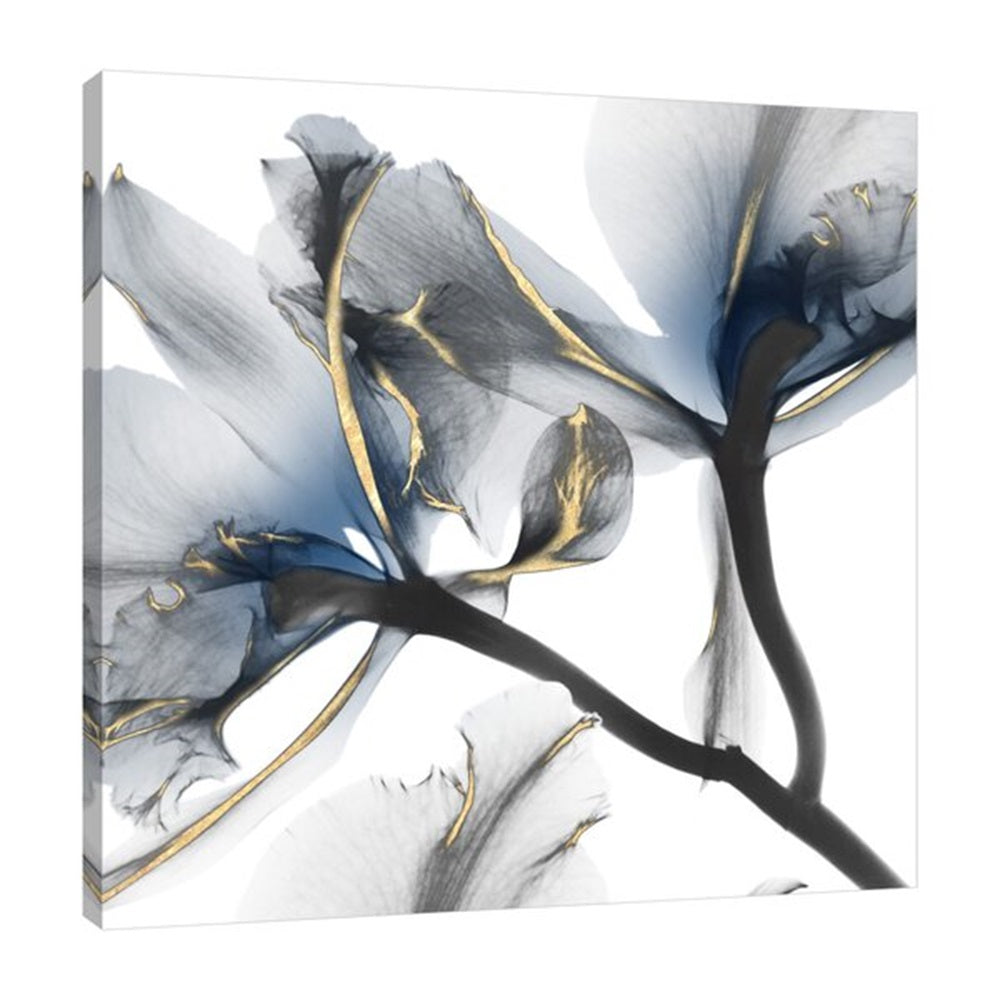 Flower with Gold Tones Oil Painting