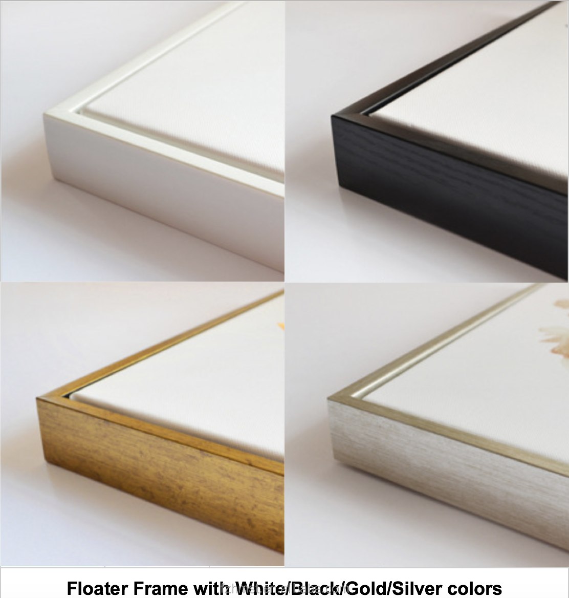 gold floating frames walll art