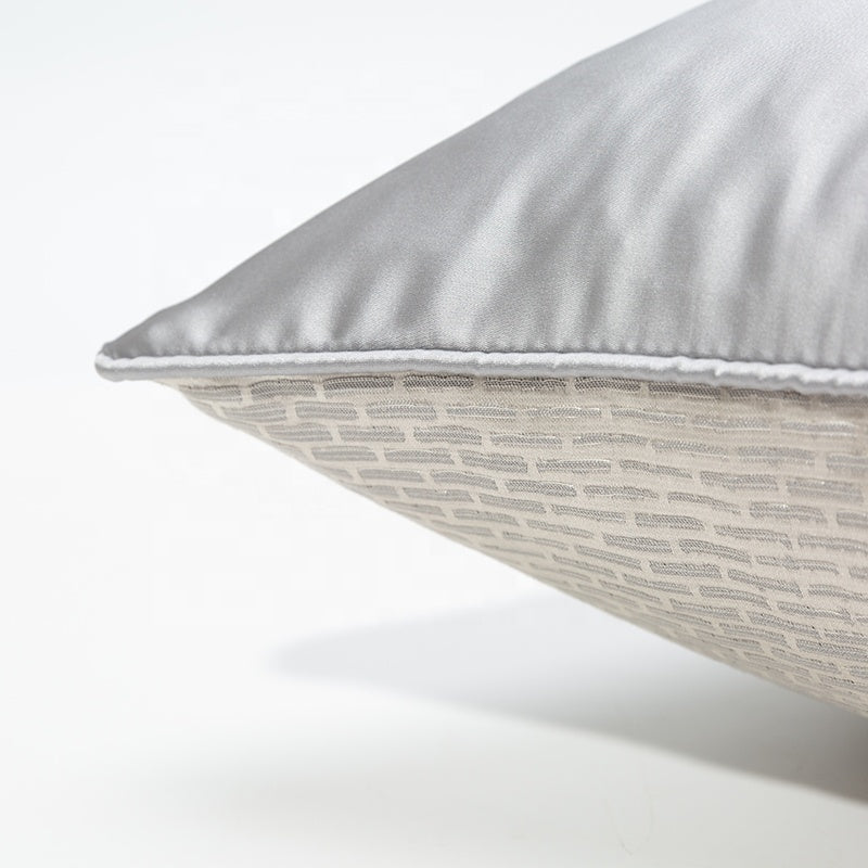 Silver luxe cushion