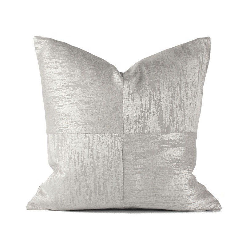 Silver luxe cushion