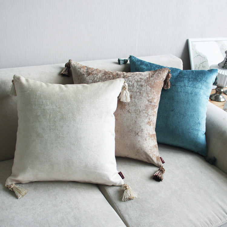 modern luxe chenille velvet cushion collection