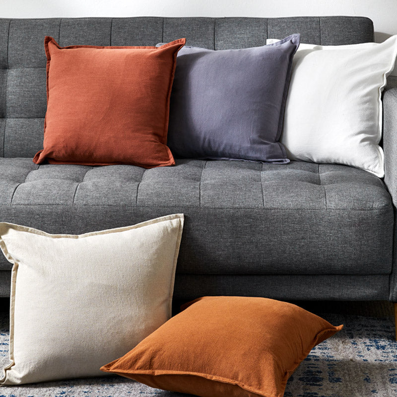 Linen blend country cushions