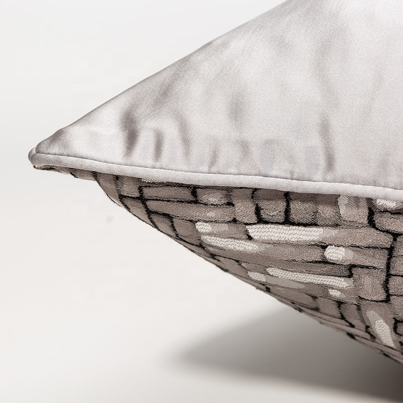 Grey luxury cushion cover