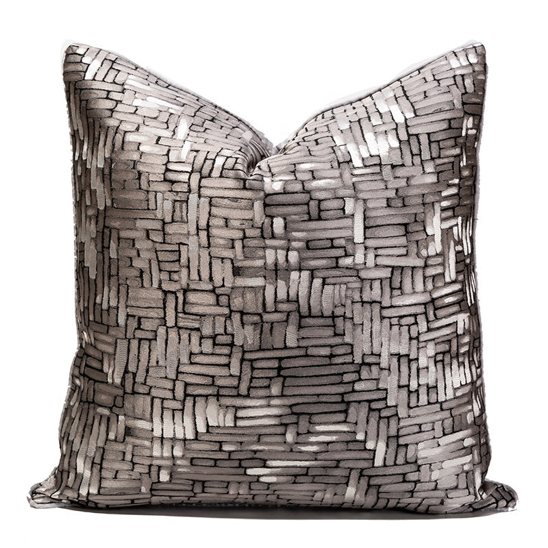 Luxe grey cushion