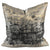 black and gold luxe cushion