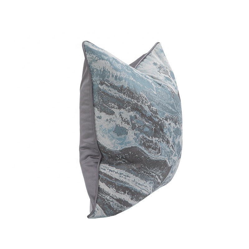 Marble Blue/Grey Luxe Cushion