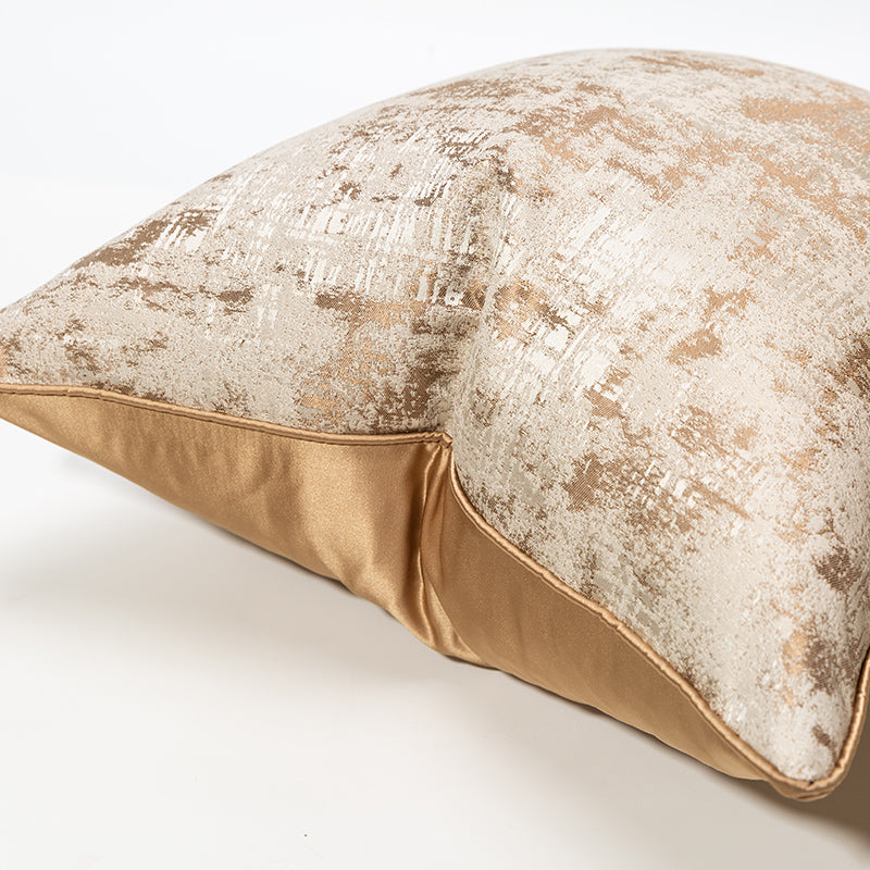 modern luxe jaguard cushion in gold