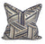 luxe cushion cover with grey and gold and blue