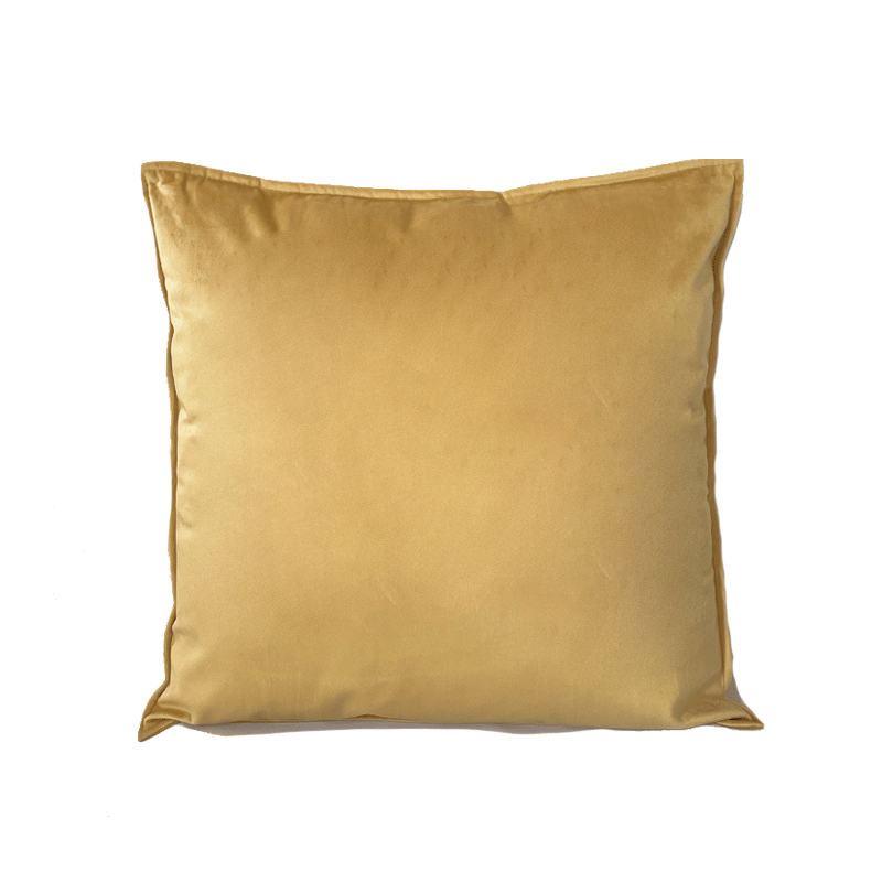 biege velvet cushion