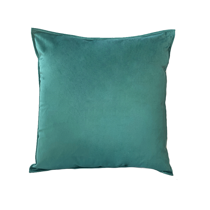 teal velvet cushion