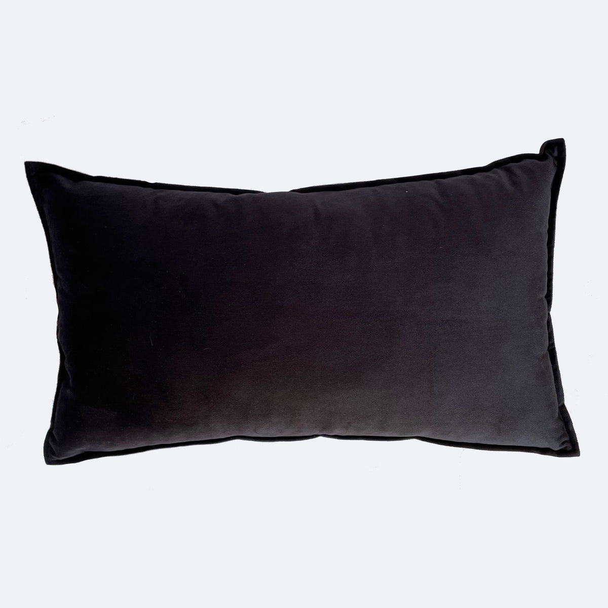 black velvet bolster cushion