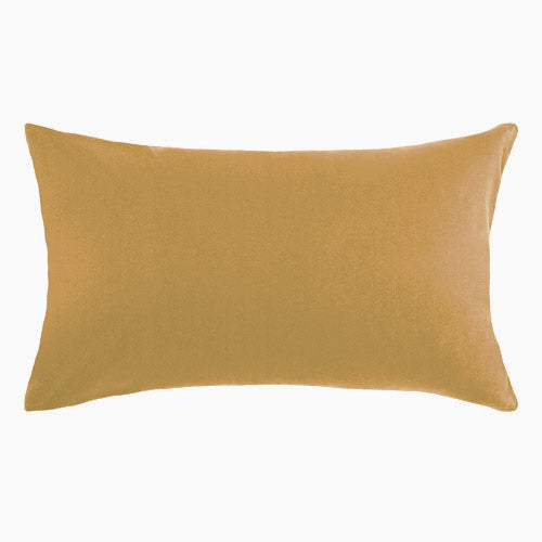 Beige velvet bolster cushion cover