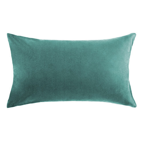 teal velvet bolster cushion cover